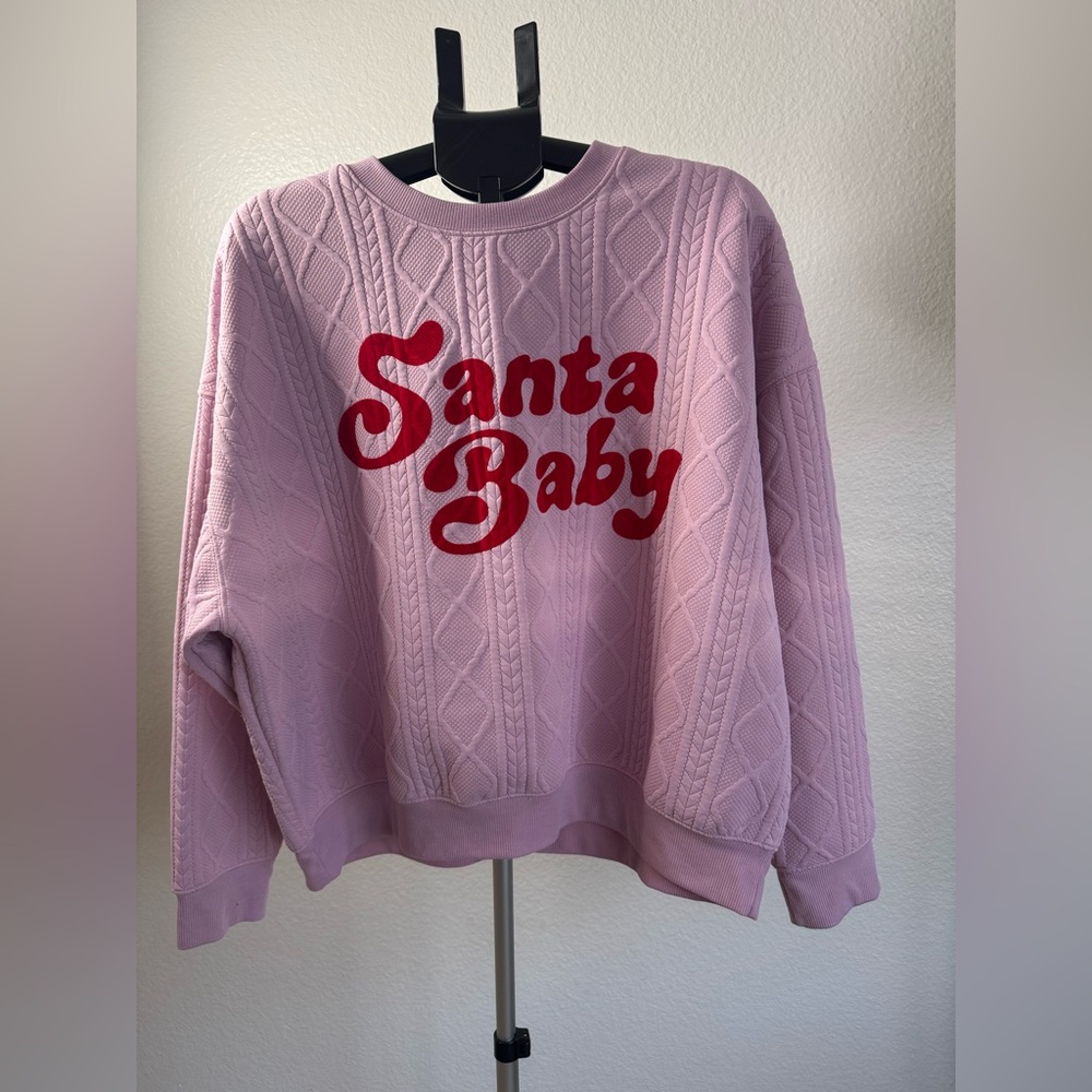 Target Santa Baby Lavender Sweater